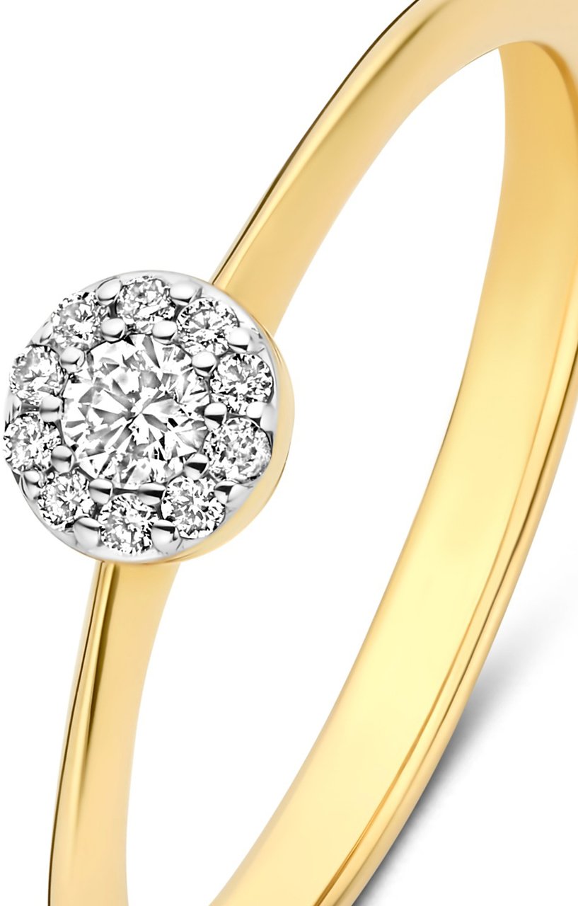 Isabel Bernard De la Paix Viviane Ring met Diamant Goud