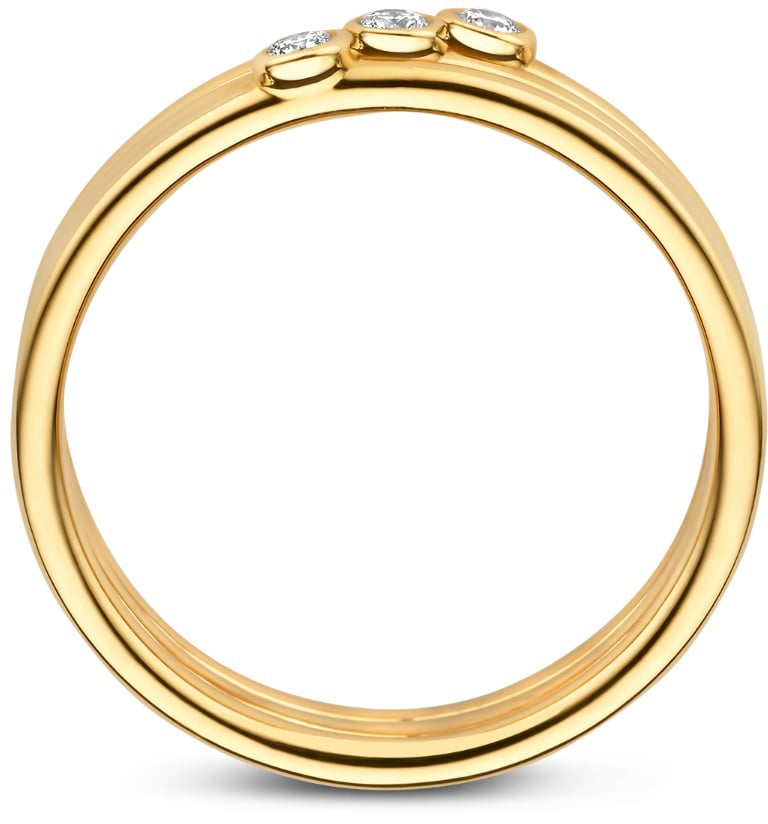 Isabel Bernard De la Paix Viviane Ring met Diamant Goud