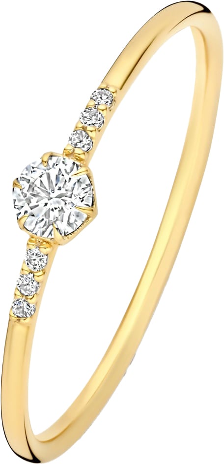 Isabel Bernard De la Paix Belinda Ring met Diamant Goud