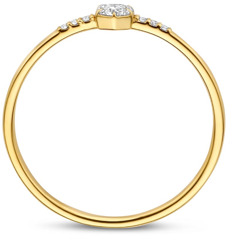 Isabel Bernard De la Paix Belinda Ring met Diamant Goud