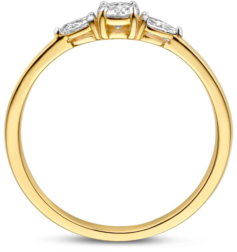 Isabel Bernard De la Paix Nancy Ring met Diamant Goud