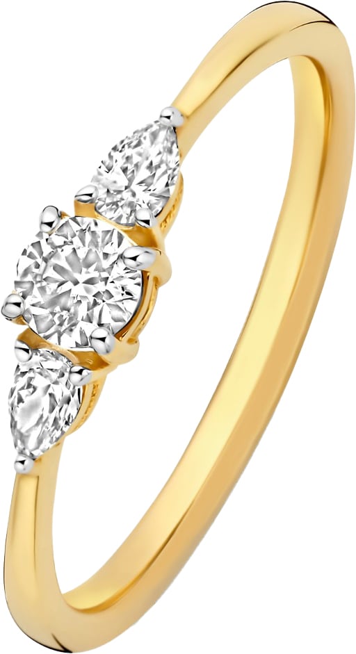Isabel Bernard De la Paix Nancy Ring met Diamant Goud