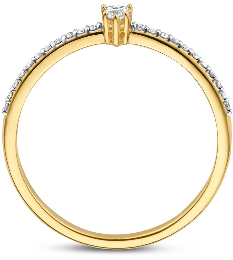 Isabel Bernard De la Paix Eloise Ring met Diamant Goud
