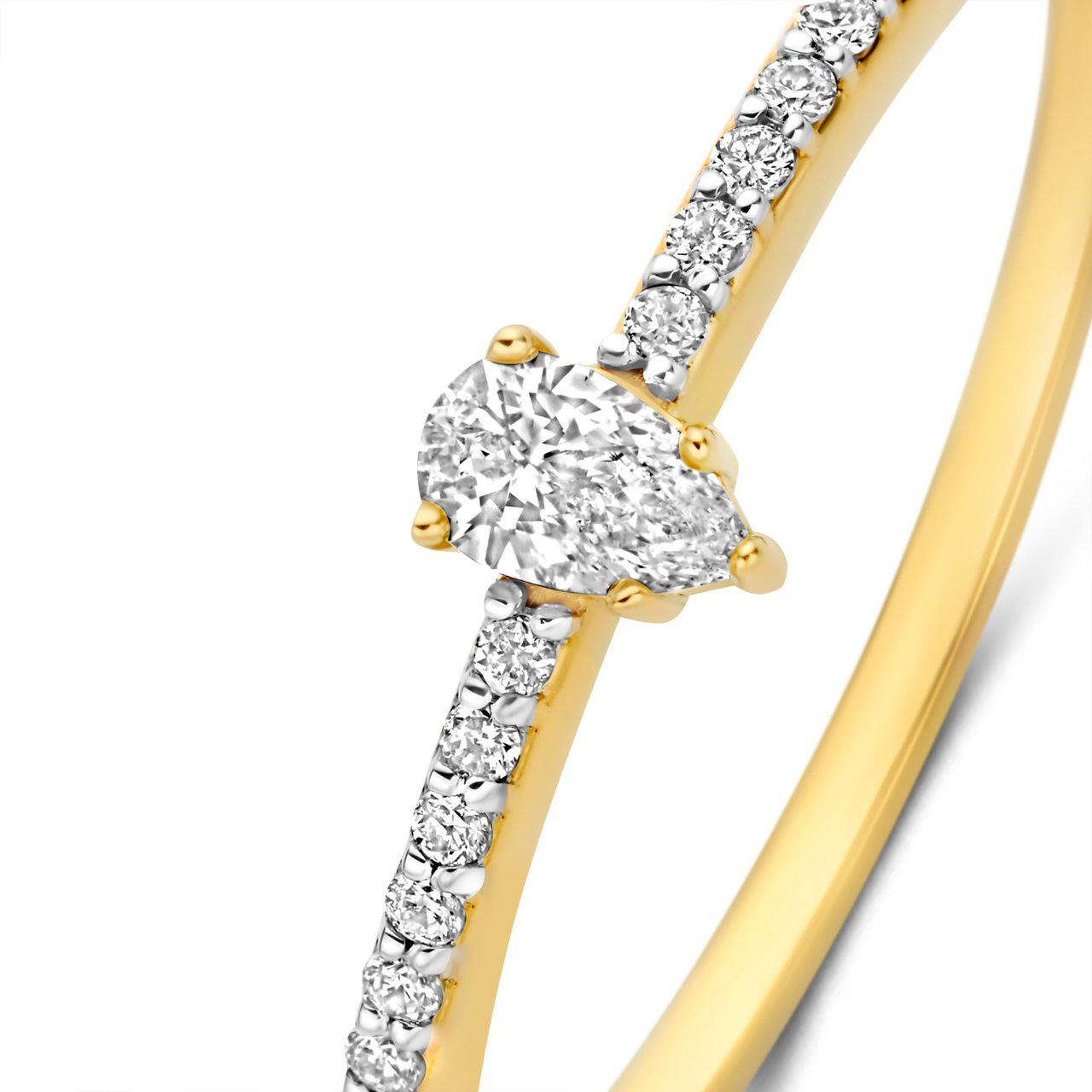 Isabel Bernard De la Paix Eloise Ring met Diamant Goud