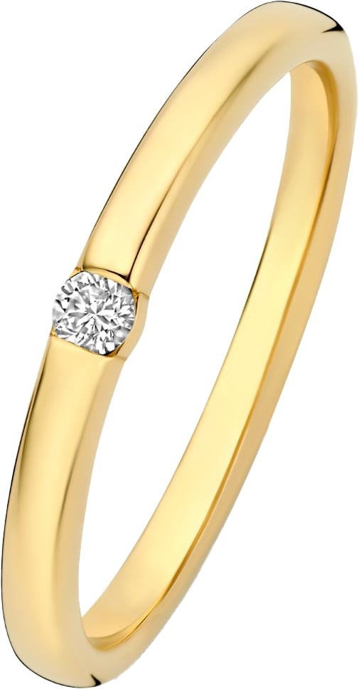 Isabel Bernard De la Paix Mia Ring met Diamant Goud