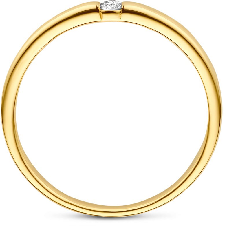 Isabel Bernard De la Paix Mia Ring met Diamant Goud