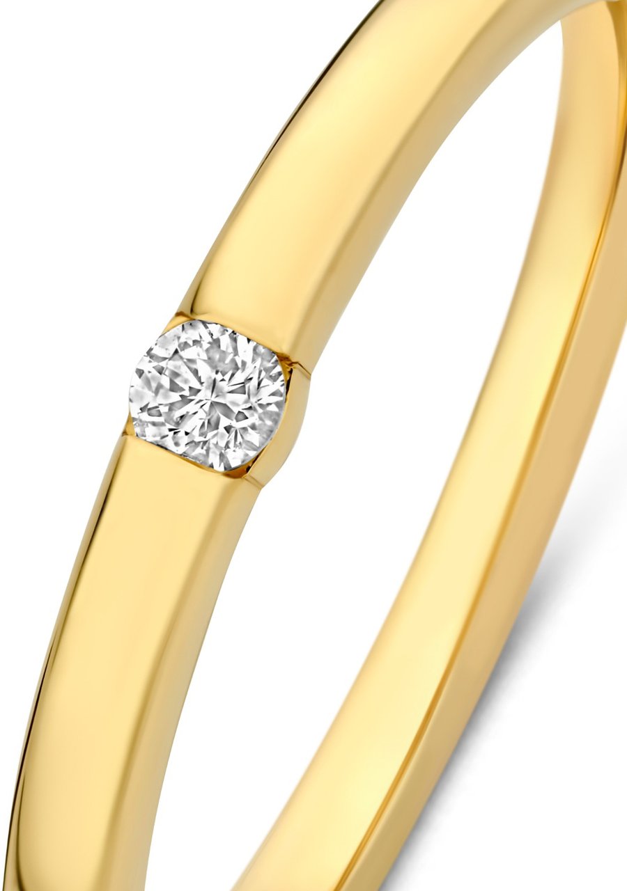 Isabel Bernard De la Paix Mia Ring met Diamant Goud