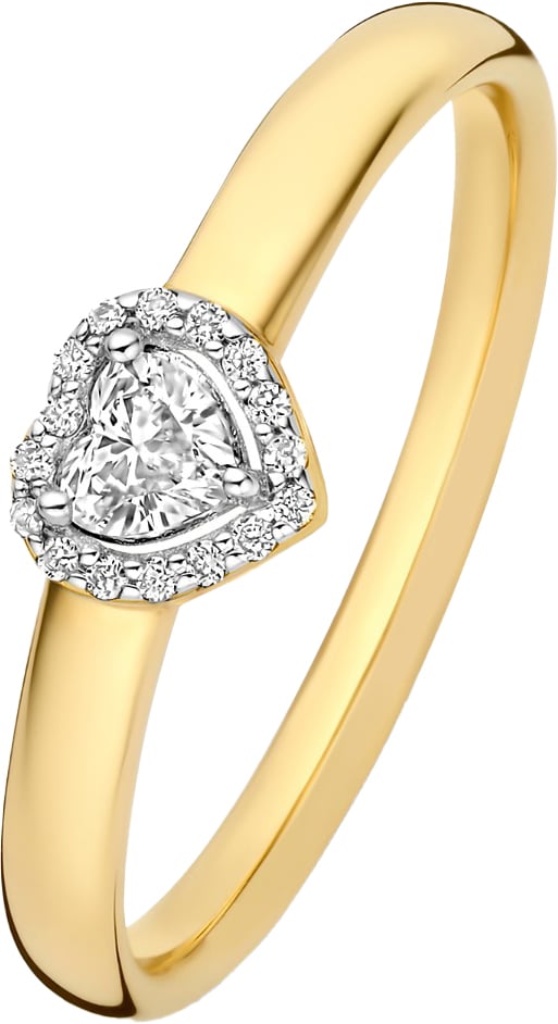 Isabel Bernard De la Paix Amore Ring met Diamant Goud