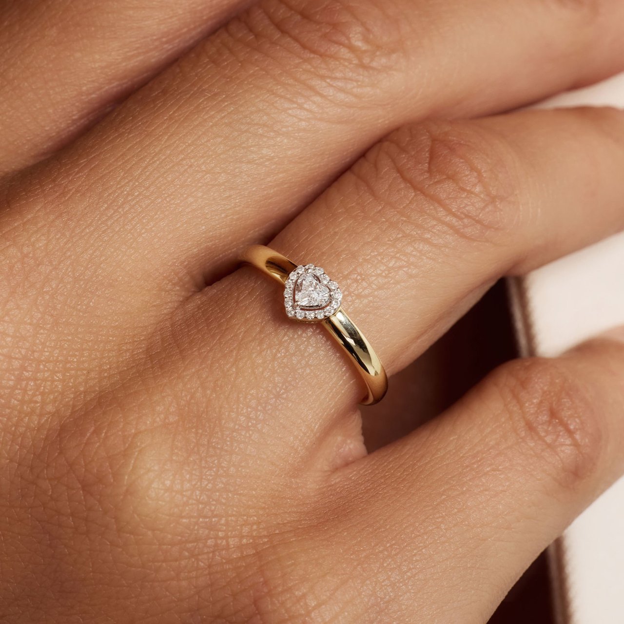 Isabel Bernard De la Paix Amore Ring met Diamant Goud