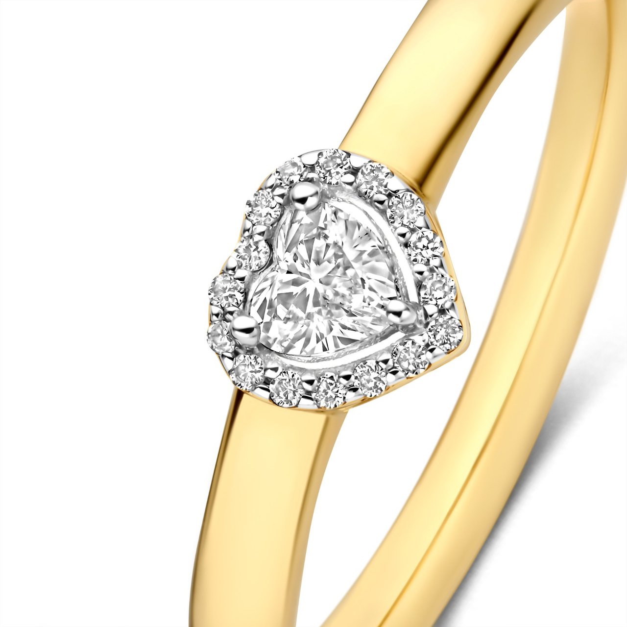 Isabel Bernard De la Paix Amore Ring met Diamant Goud