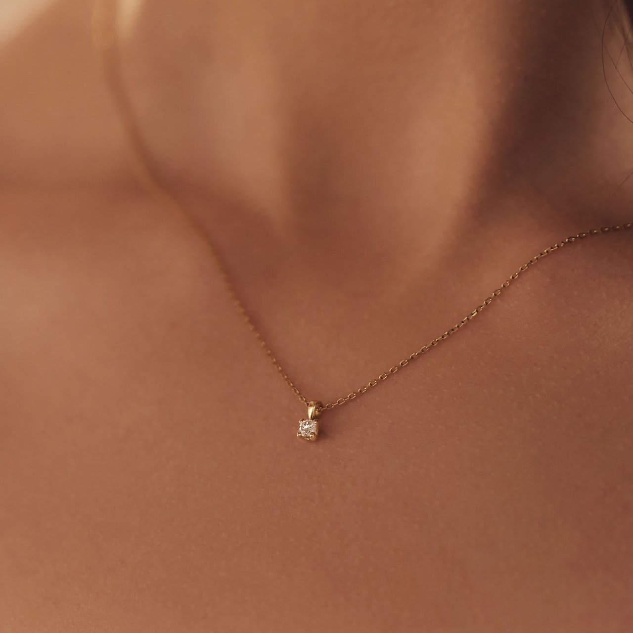 Isabel Bernard De la Paix Celesse Ketting met Diamant Goud