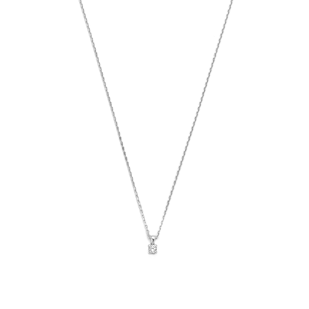 Isabel Bernard De la Paix Celesse Ketting met Diamant Zilver