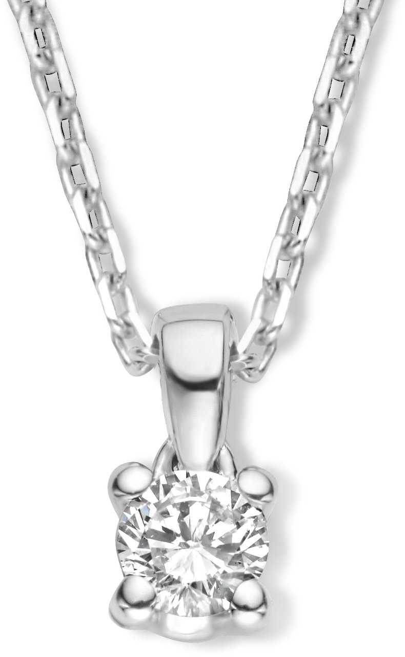 Isabel Bernard De la Paix Celesse Ketting met Diamant Zilver