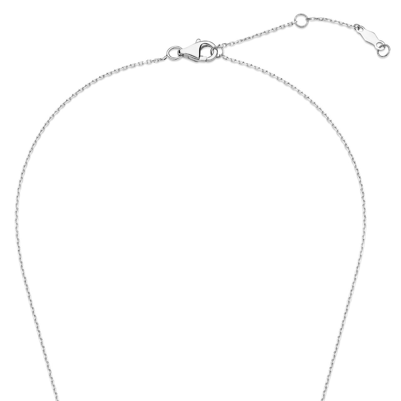 Isabel Bernard De la Paix Celesse Ketting met Diamant Zilver