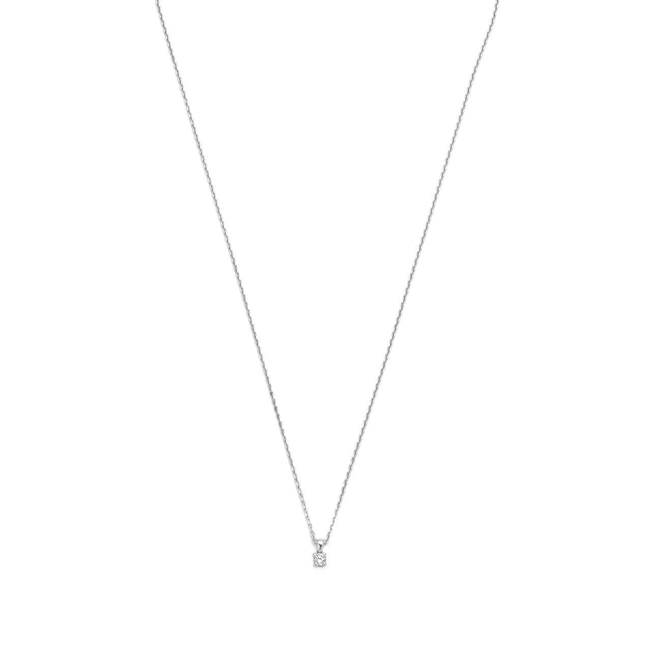 Isabel Bernard De la Paix Celesse Ketting met Diamant Zilver