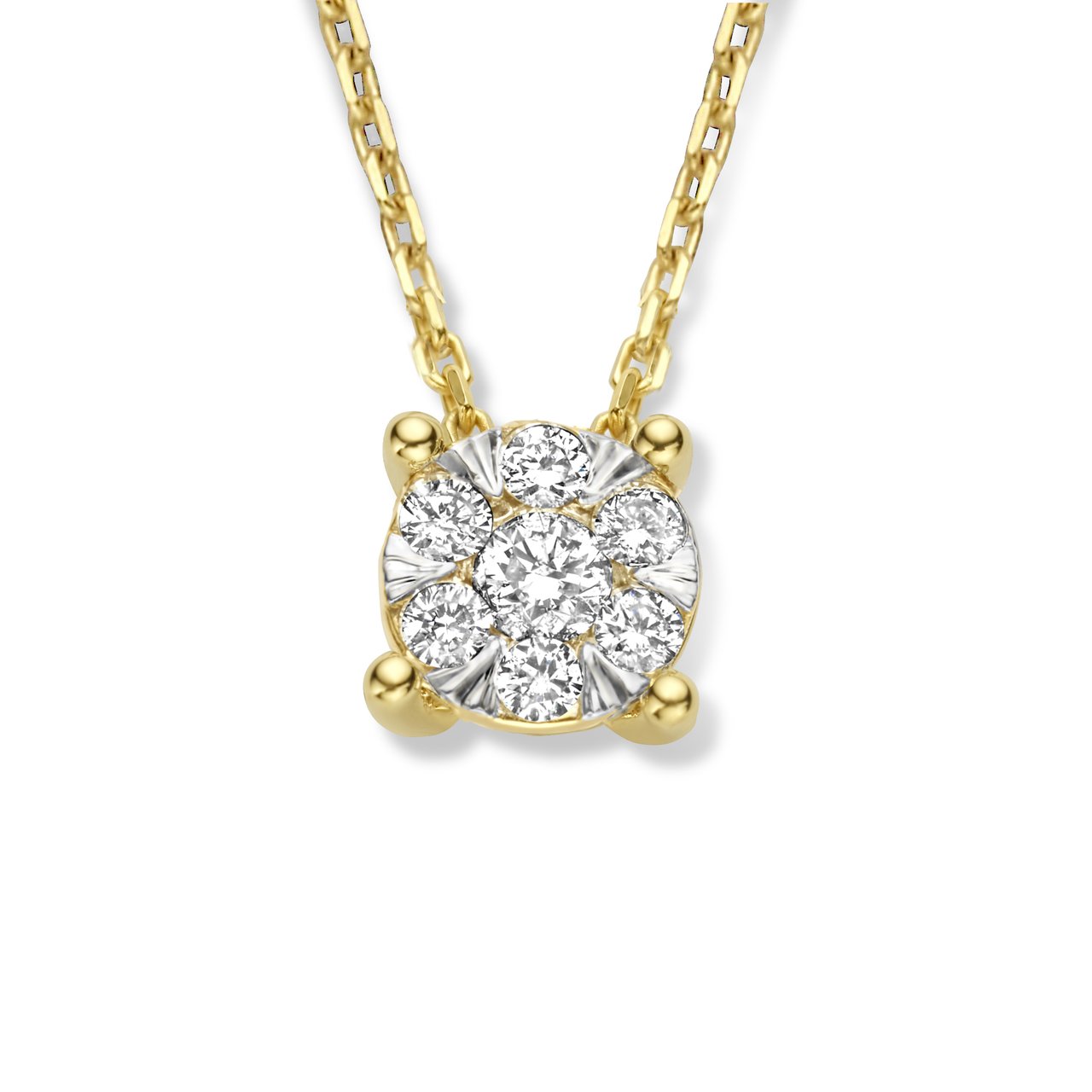 Isabel Bernard De la Paix Hanaé Ketting met Diamant Goud