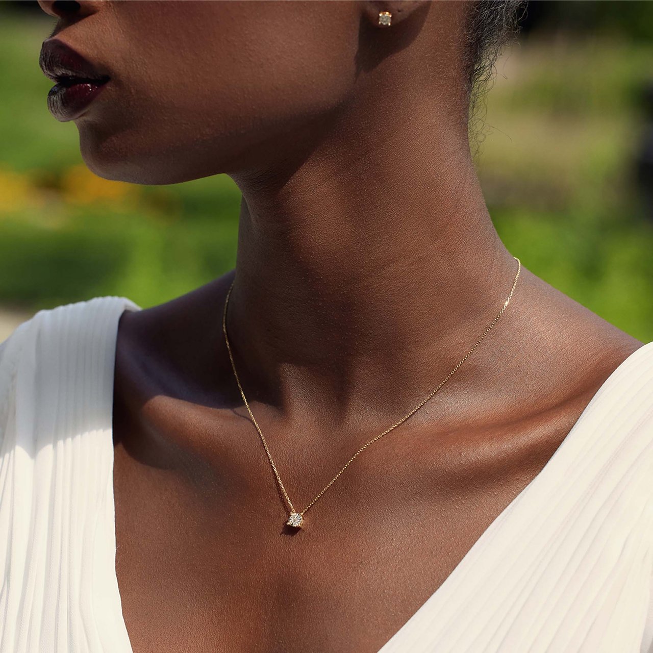 Isabel Bernard De la Paix Hanaé Ketting met Diamant Goud