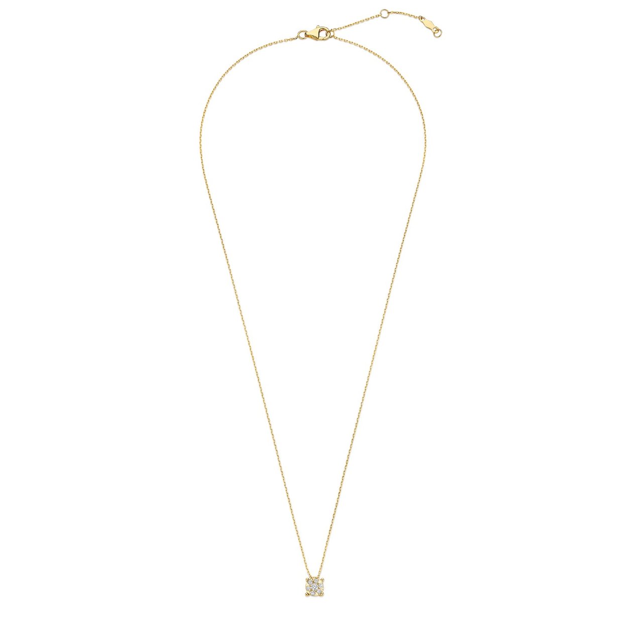 Isabel Bernard De la Paix Hanaé Ketting met Diamant Goud