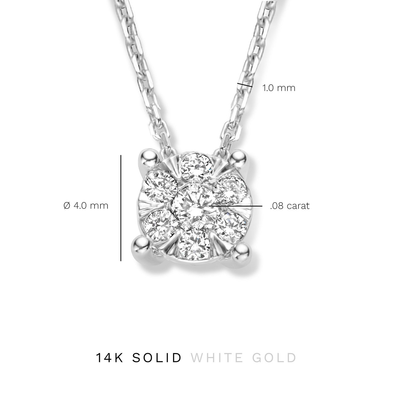Isabel Bernard De la Paix Hanaé Ketting met Diamant Zilver