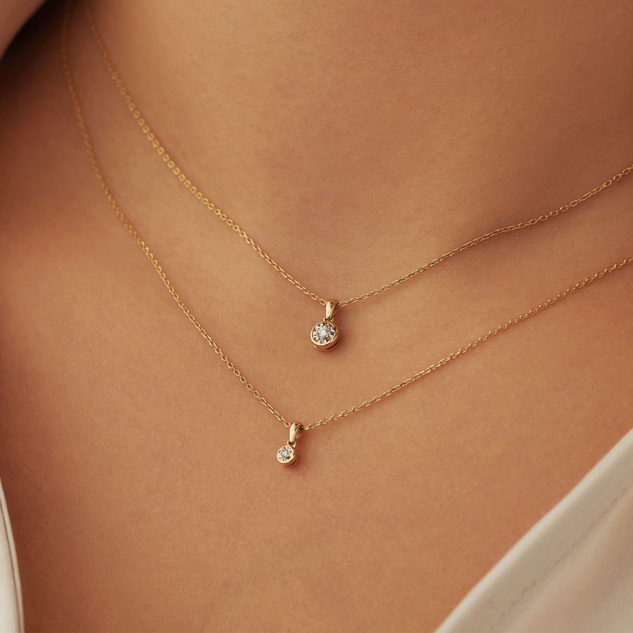 Isabel Bernard De La Paix Inaya Ketting met Diamant Goud