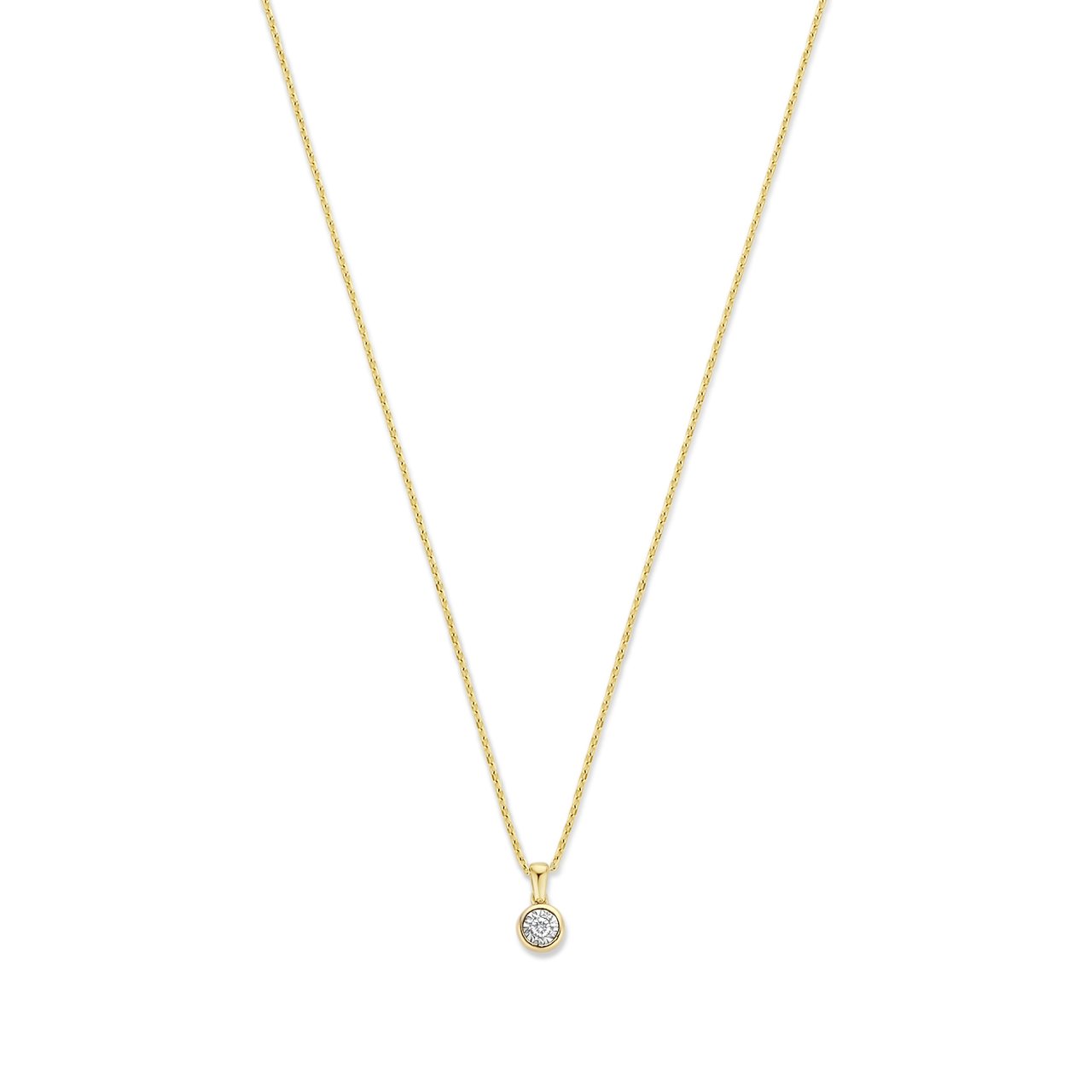 Isabel Bernard De La Paix Inaya Ketting met Diamant Goud