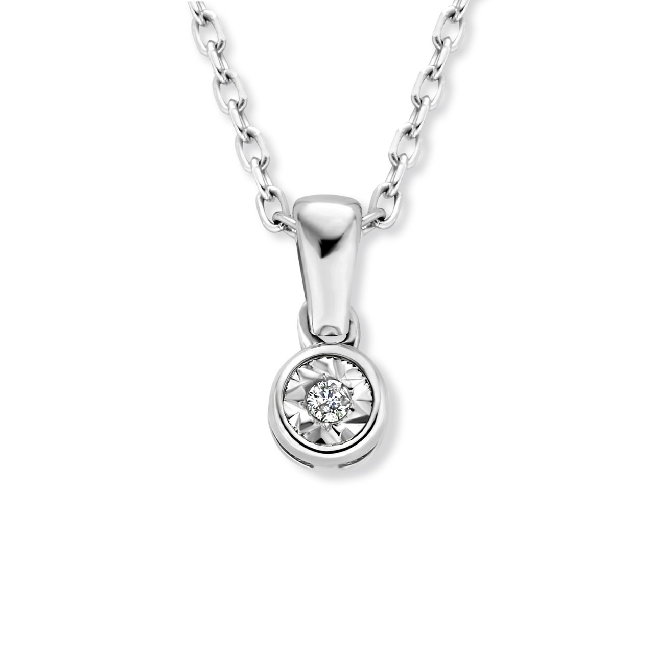 Isabel Bernard De La Paix Inaya Ketting met Diamant Zilver