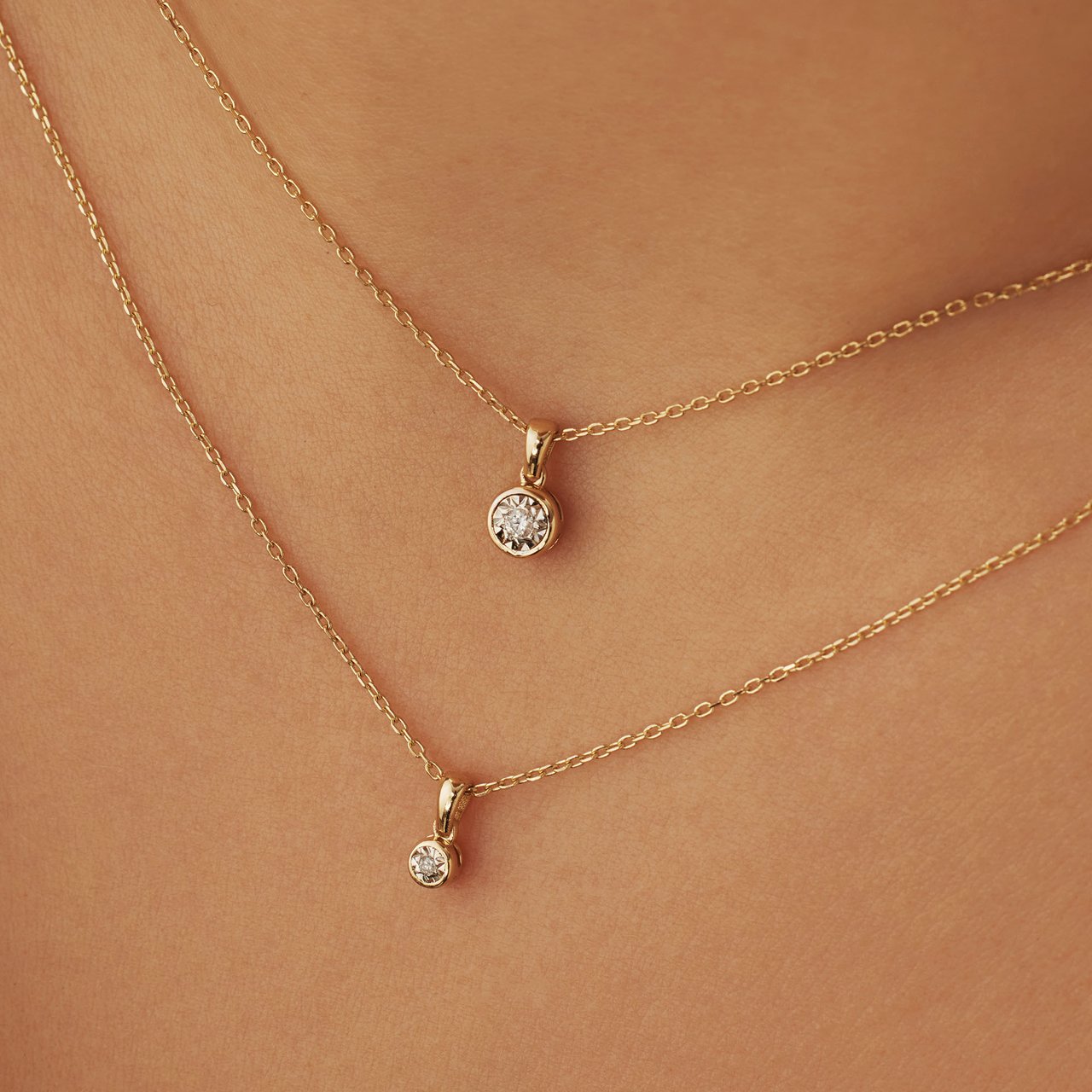 Isabel Bernard De La Paix Inaya Ketting met Diamant Goud
