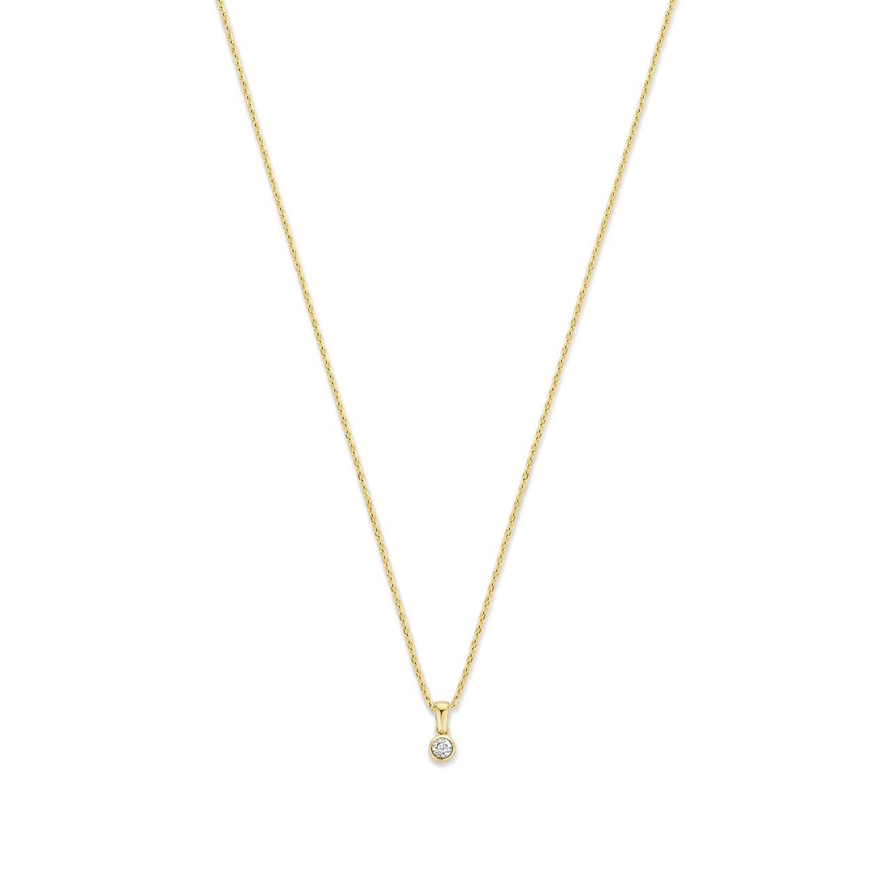 Isabel Bernard De La Paix Inaya Ketting met Diamant Goud