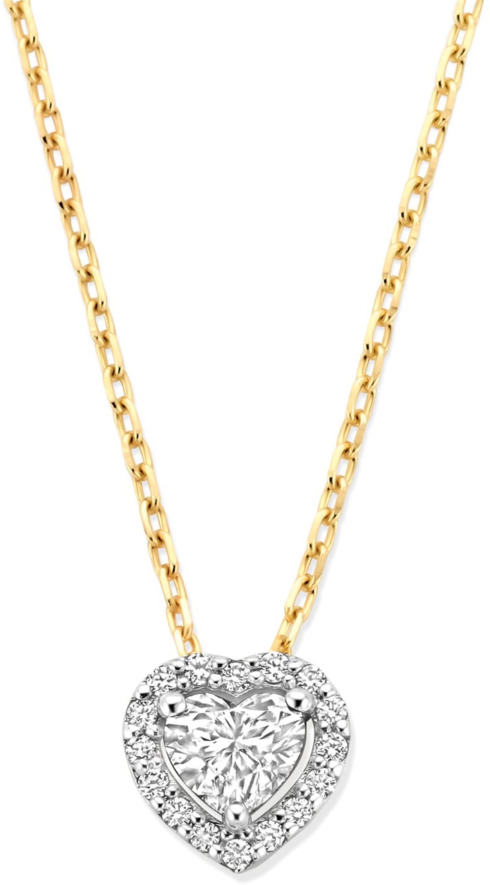 Isabel Bernard De la Paix Amore Ketting met Diamant Goud