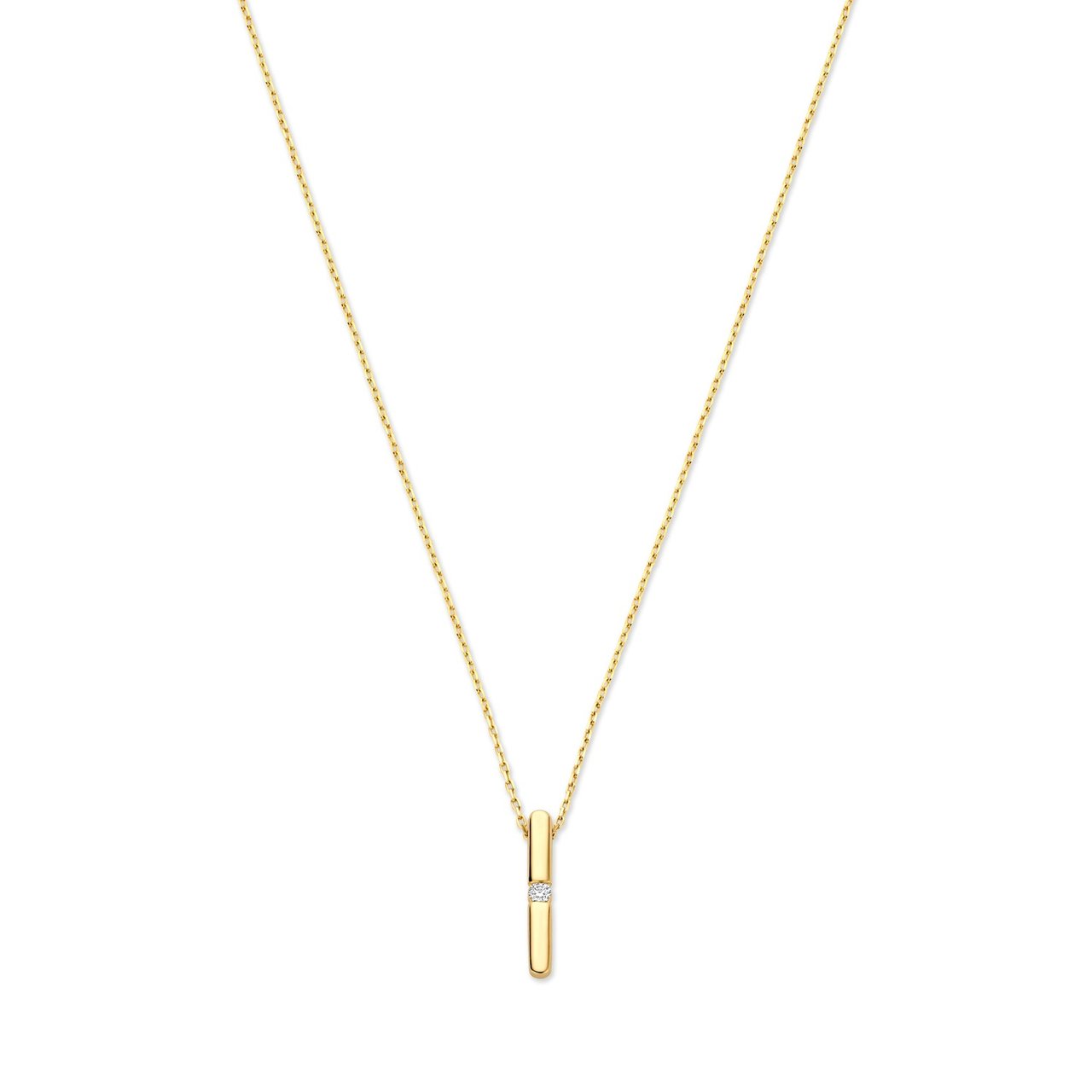 Isabel Bernard De la Paix Flavie Ketting met Diamant Goud