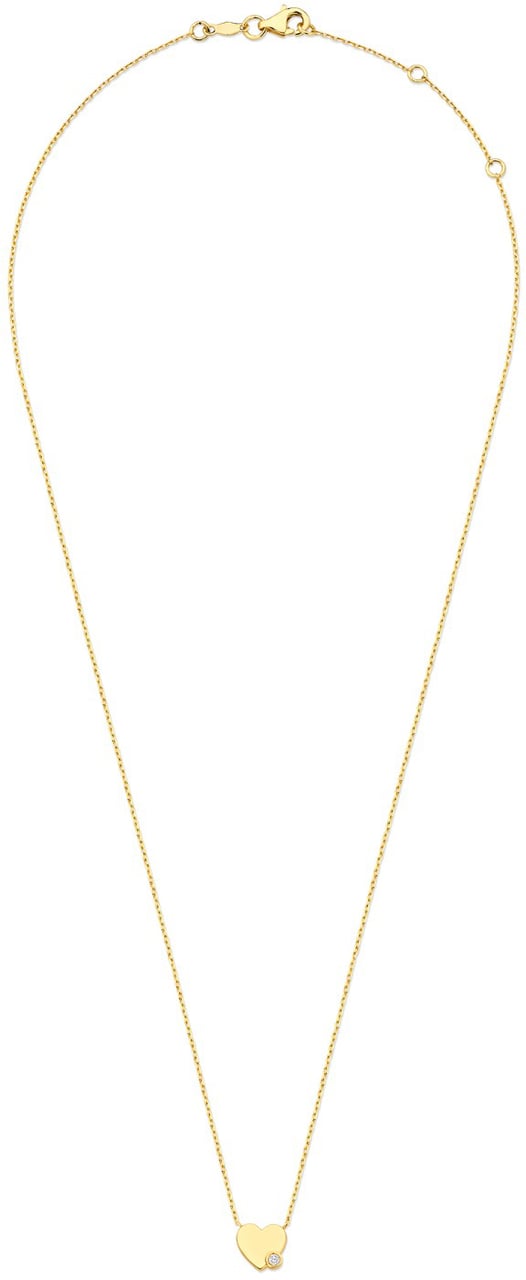 Isabel Bernard De la Paix Amore Ketting met Diamant Goud