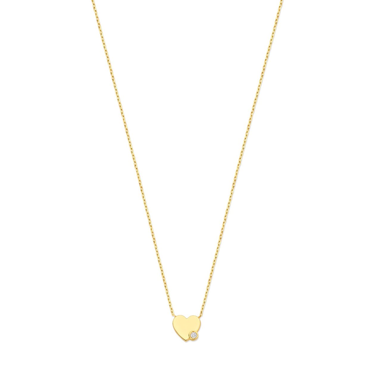 Isabel Bernard De la Paix Amore Ketting met Diamant Goud