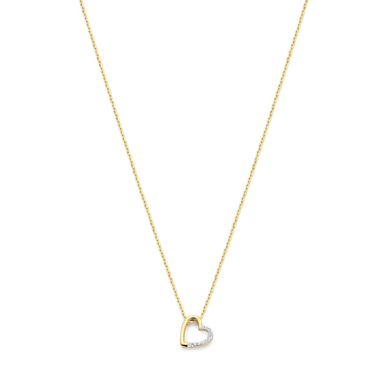 Isabel Bernard De la Paix Amore Ketting met Diamant Goud