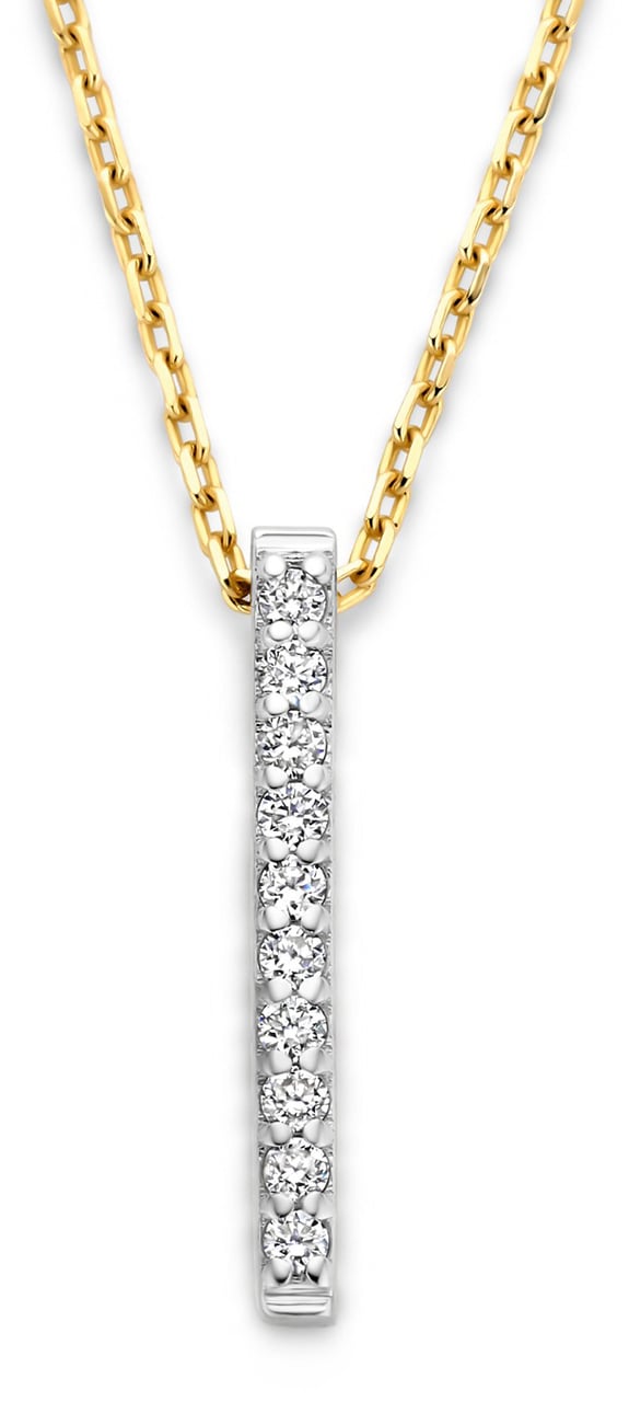 Isabel Bernard De la Paix Flavie Ketting met Diamant Goud