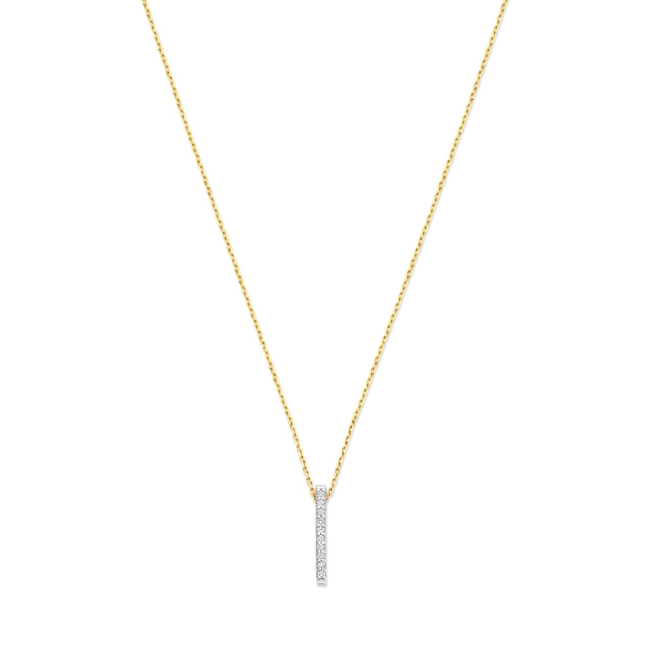 Isabel Bernard De la Paix Flavie Ketting met Diamant Goud