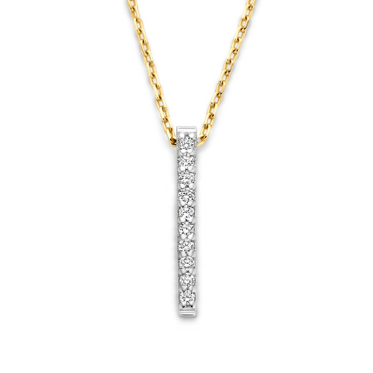 Isabel Bernard De la Paix Flavie Ketting met Diamant Goud