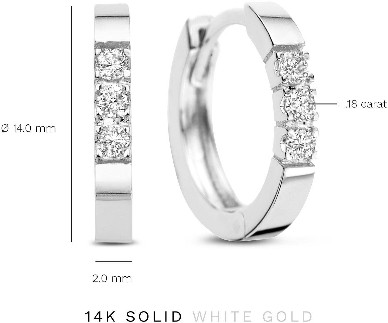 Isabel Bernard De la Paix Madeline Oorringen met Diamant Zilver