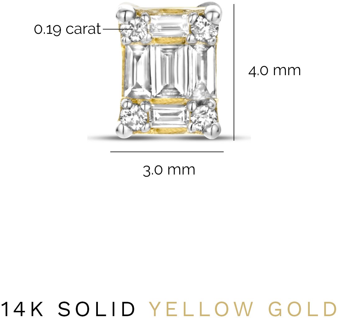 Isabel Bernard De la Paix Maxime Oorknoppen met Diamant Goud