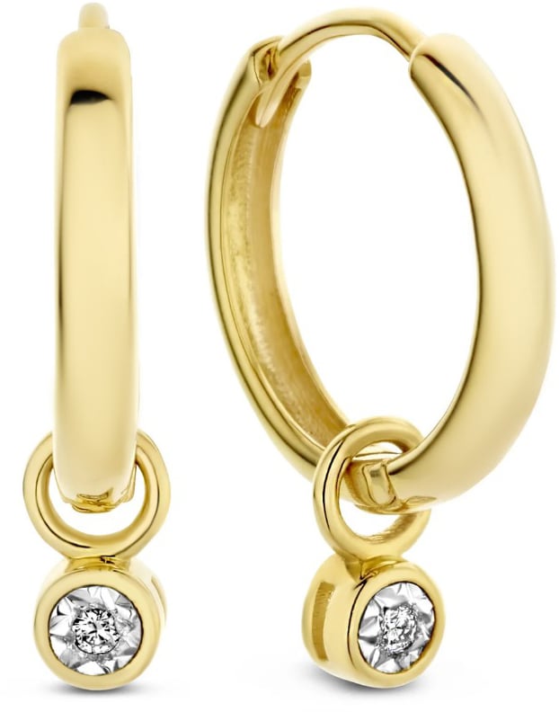 Isabel Bernard De La Paix Inaya Oorringen met Diamant Goud