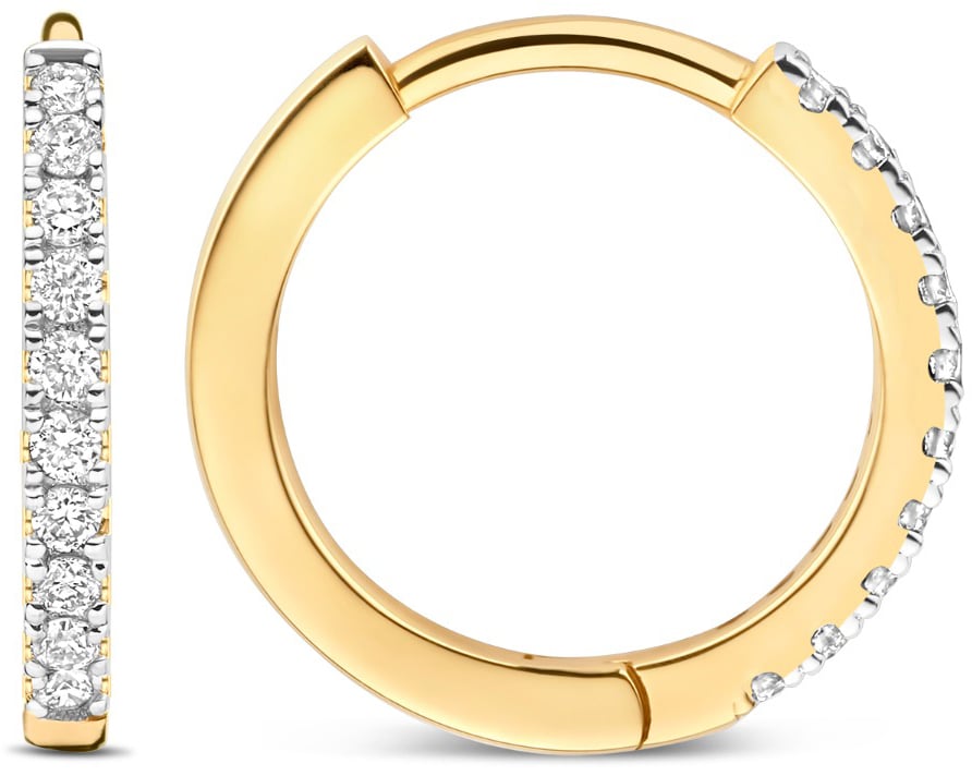Isabel Bernard De la Paix Madeline Oorbellen met Diamant Goud