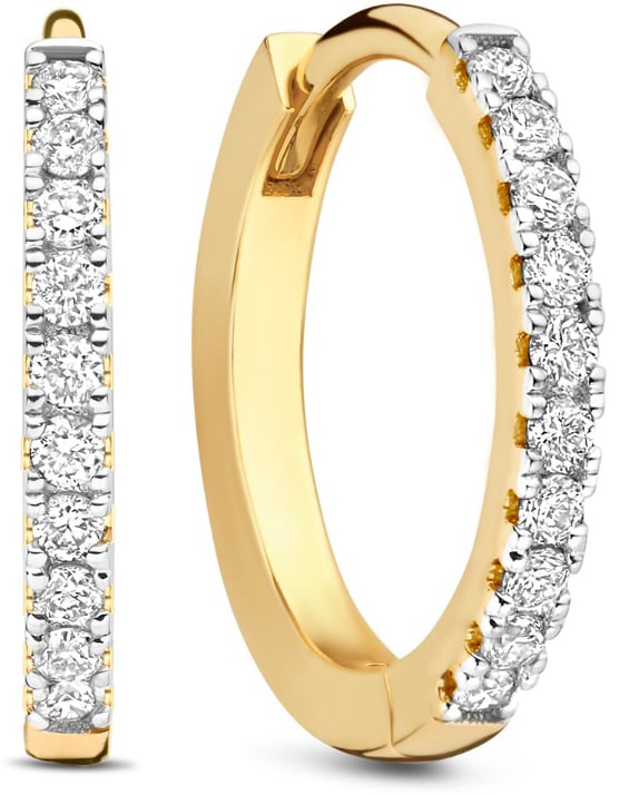 Isabel Bernard De la Paix Madeline Oorbellen met Diamant Goud