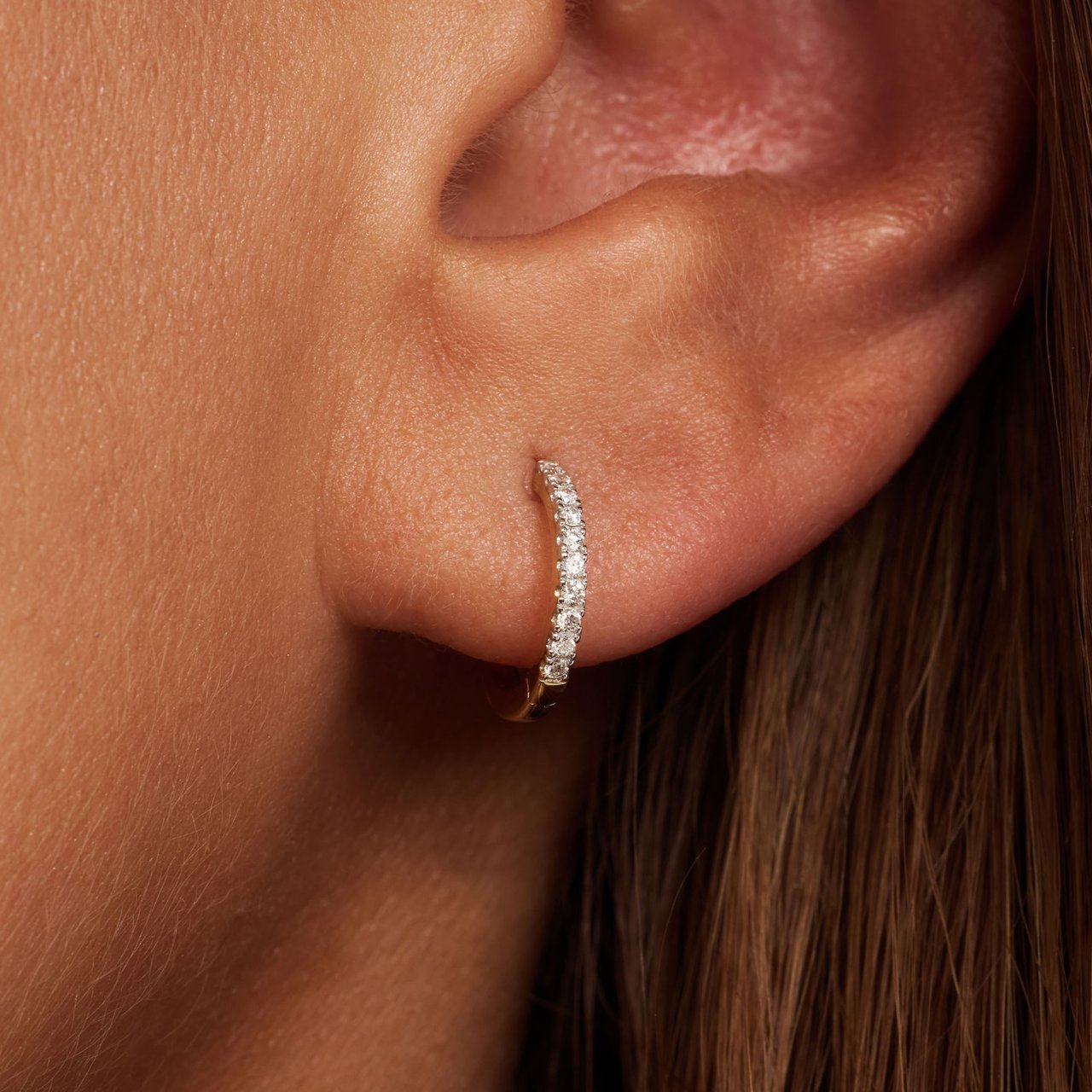 Isabel Bernard De la Paix Madeline Oorbellen met Diamant Goud