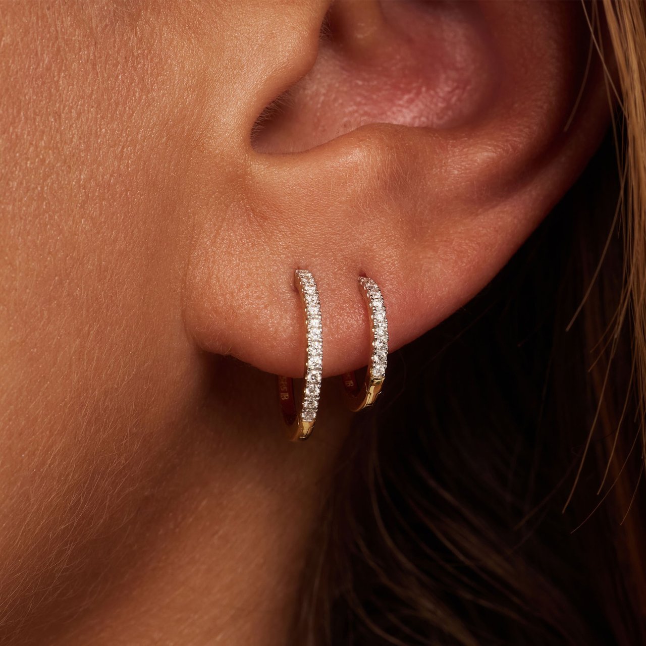 Isabel Bernard De la Paix Madeline Oorbellen met Diamant Goud
