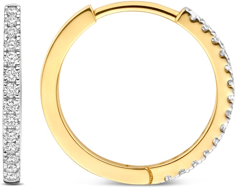 Isabel Bernard De la Paix Madeline Oorbellen met Diamant Goud