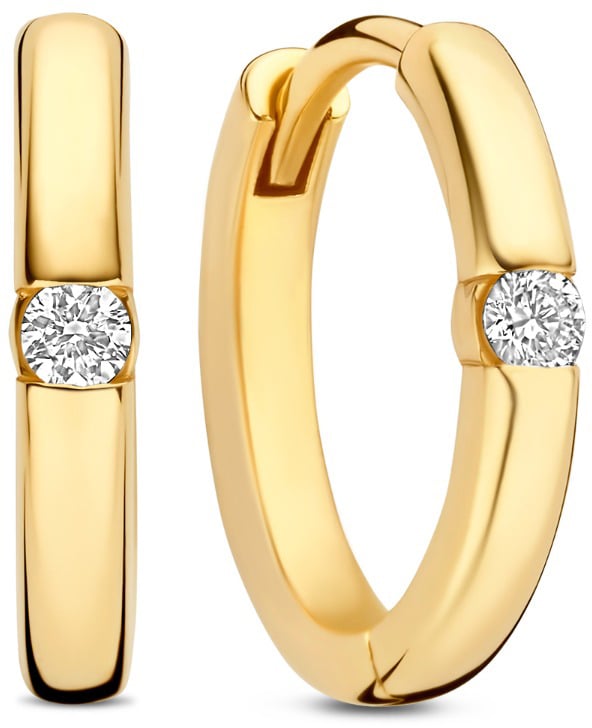 Isabel Bernard De la Paix Mia Oorbellen met Diamant Goud