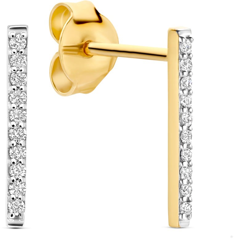 Isabel Bernard De la Paix Flavie Oorbellen met Diamant Goud