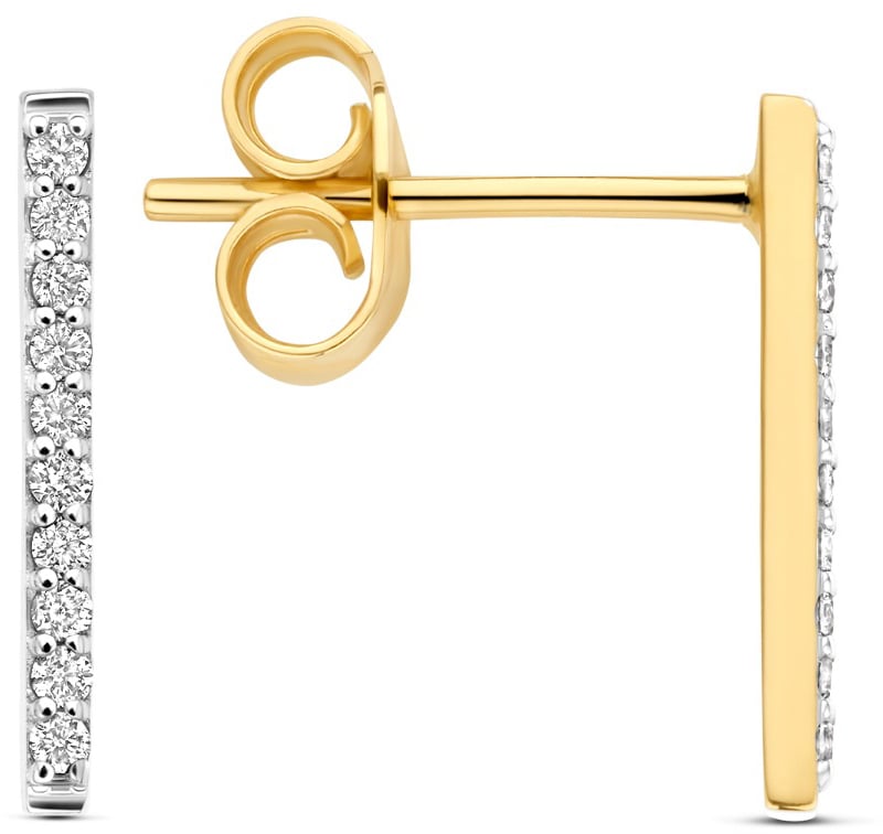 Isabel Bernard De la Paix Flavie Oorbellen met Diamant Goud