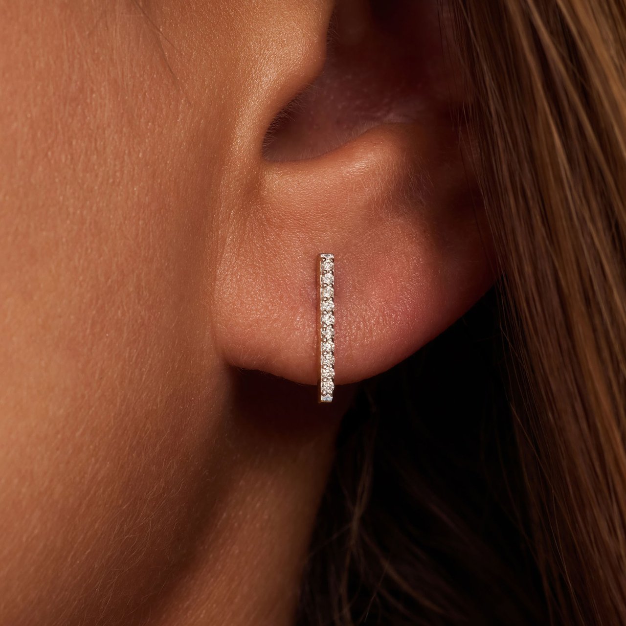 Isabel Bernard De la Paix Flavie Oorbellen met Diamant Goud
