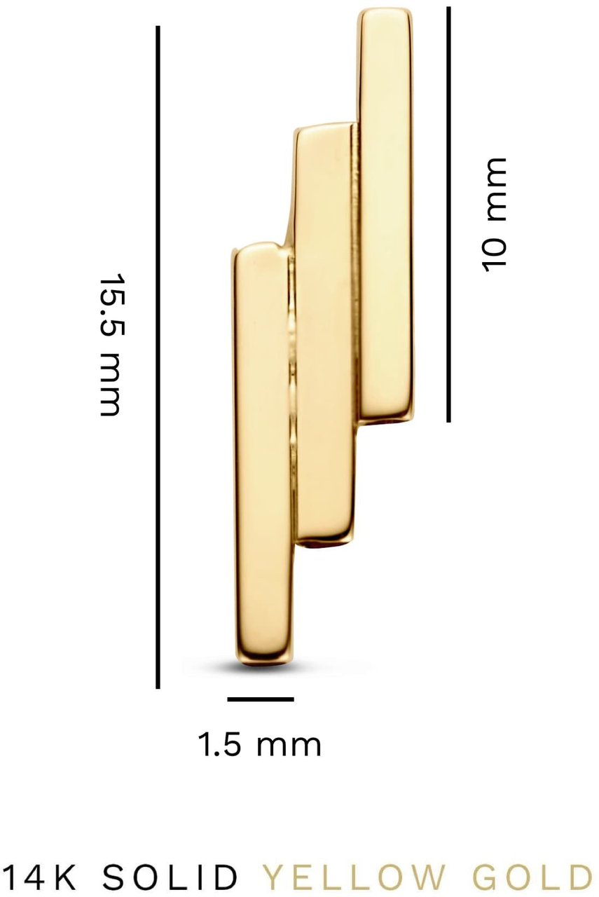 Isabel Bernard Le Marais Rosalie - Oorbellen - Goud Goud