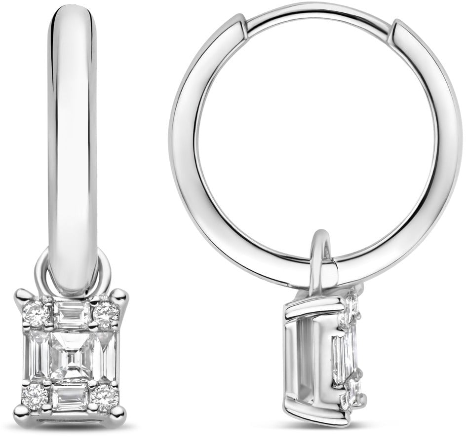 Isabel Bernard De la Paix Maxime - Oorbellen - Witgoud Zilver